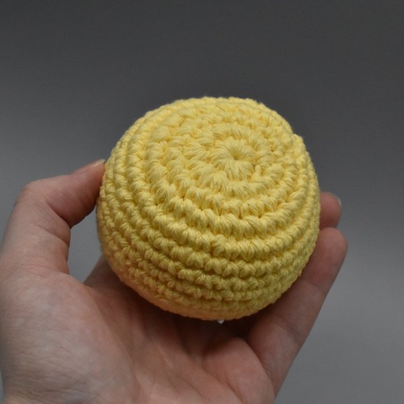 Hand Crafted Crochet catnip ball cat toy - Picture 3 of 4